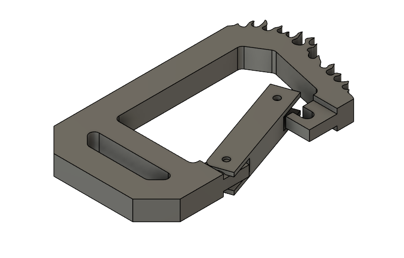 CAD assembly of carabiner