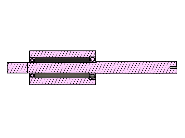 Cross-section view of driveshaft